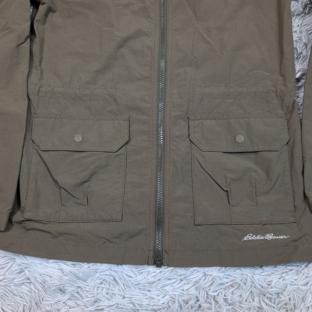 Eddie Bauer Jacket Womens S Green Travex Coat Zip Up Comfort Pockets Gorpcore - Picture 8 of 13